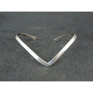 Dainty Sterling Silver Sweater Cuff Bracelet 6.5 Inches